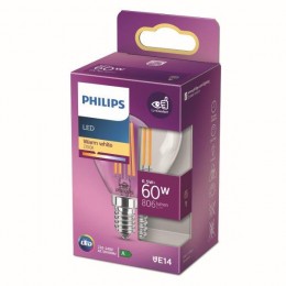 Philips 8718699762292 LED Lampe 1x6,5W | E14 | 806lm | 2700K