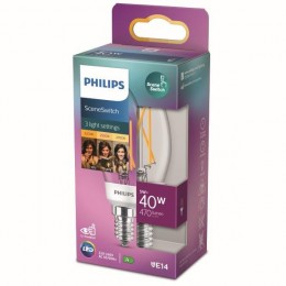 Philips 8718699772154 LED Lampe 1x5/2,5/1 W | E14 | 470lm | 2200K-2500-2700K