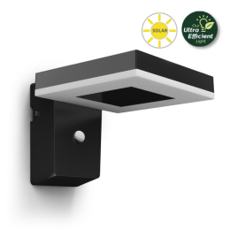 Philips 8720169265745 LED solar Außenwandleuchte Zonal | 1,3W integrierte LED-Quelle | 250lm | 3000K