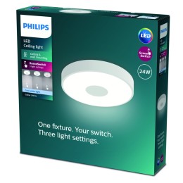Philips 8720169301276 LED Deckenleuchte Coiner | 24W integrierte LED-Quelle | 2800lm | 4000K