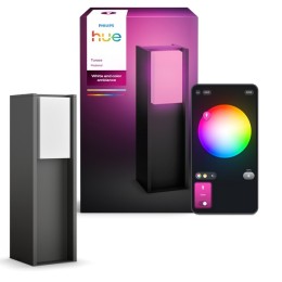Philips Hue 8721103118455 LED Wegeleuchte Turaco | 8W integrierte LED-Quelle | 1100lm | 2000-6500K