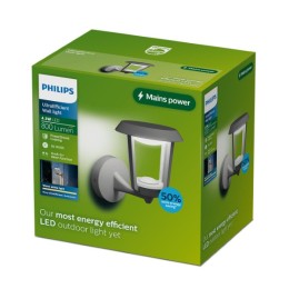 Philips 8721103104878 LED Außenwandleuchte Nuvy | 4W integrierte LED-Quelle | 800lm | 2700K
