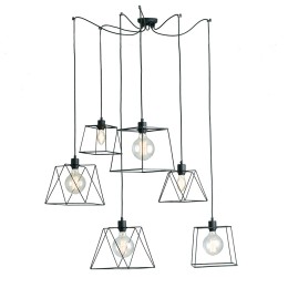 Luce Ambiente Design I-BROOKLYN-S6 Pendel-Kronleuchter BROOKLYN E27