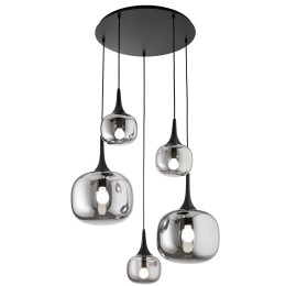 Luce Ambiente Design I-JAIPUR-S5-GR Pendel-Kronleuchter JAIPUR | 5×60W E14