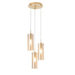 Luce Ambiente Design I-MAGIC-S3-ORO Pendel-Kronleuchter MAGIC | 3×60W E27