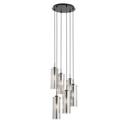 Luce Ambiente Design I-MAGIC-S6-NER Pendel-Kronleuchter MAGIC E27