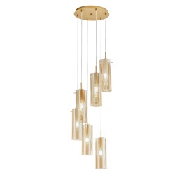 Luce Ambiente Design I-MAGIC-S6-ORO Pendel-Kronleuchter MAGIC E27