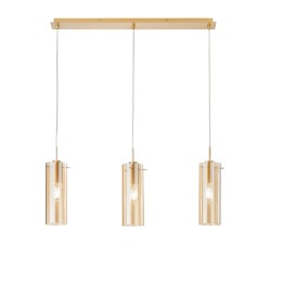 Luce Ambiente Design I-MAGIC-SQ3-ORO Pendel-Kronleuchter MAGIC | 3×60W E27