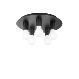 Luce Ambiente Design I-STRIKE-PL5-NER Anbau-Kronleuchter STRIKE | 5×60W E27