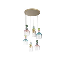 Luce Ambiente Design I-GAUDI-S6 Pendel-Kronleuchter GAUDI E14