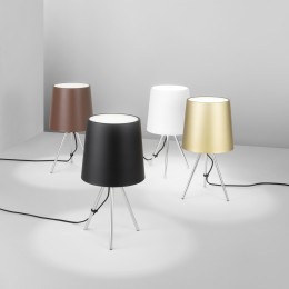 Luce Ambiente Design I-MARLEY/L NER  Tischlampe MARLEY E14