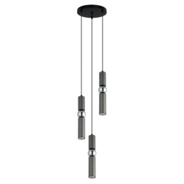 Italux PND-14290-3-GR Pendel-Kronleuchter Isidora GU10