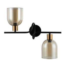 Italux WL-66892-2A-BK-AMB Wandleuchte Servio E14
