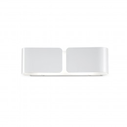Ideal Lux 014166 Wandleuchte Mini Clip Small Bianco 2x60W | E27