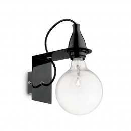 Ideal Lux 045214 Wandleuchte 1x70W Minal Nero | E27