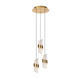 Lucide L134962102 LED Pendel-Kronleuchter KLIGANDE | 3x8W integrierte LED-Quelle | 3x600lm | 2700K