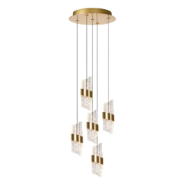 Lucide L134963602 LED Pendel-Kronleuchter KLIGANDE | 5x8W integrierte LED-Quelle | 5x520lm | 2700K