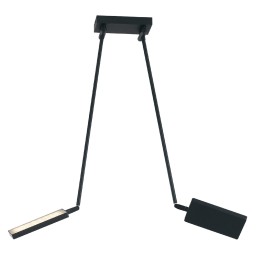 Luce Ambiente Design BOOK-PL-NERO LED Pendel-Kronleuchter BOOK | 18W integrierte LED-Quelle