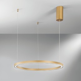Luce Ambiente Design HOOP-S60-ORO LED Pendel-Kronleuchter HOOP | 30W integrierte LED-Quelle