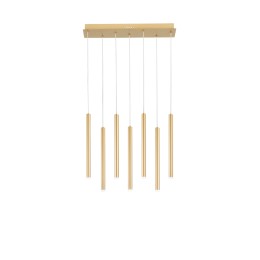 Luce Ambiente Design PYPE-SQ7-ORO LED Pendel-Kronleuchter PYPE | 35W integrierte LED-Quelle