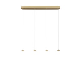Luce Ambiente Design BASE-S-RT4-ORO LED Pendel-Kronleuchter BASE | 16W integrierte LED-Quelle