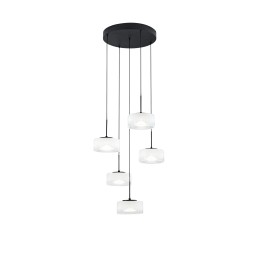 Luce Ambiente Design EMILY-S5 LED Pendel-Kronleuchter EMILY | 40W integrierte LED-Quelle