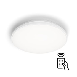 Philips 8720169196117 LED Deckenleuchte Garnet | 24W integrierte LED-Quelle | 2500 lm | 2700-6500K