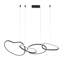 Italux PND-22412-S4-BK LED Pendel-Kronleuchter Fonte | 60W LED | 5300lm | 3000-6000K