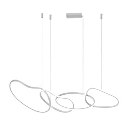 Italux PND-22412-S4-WH LED Pendel-Kronleuchter Fonte | 60W LED | 5300lm | 3000-6000K