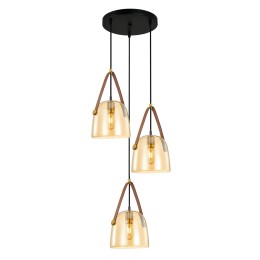 Italux PND-24342-3A-BK-AMB LED Pendel-Kronleuchter Solta | 3x40W E27
