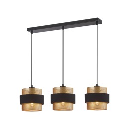 Italux PND-27467-3-BK-GD Pendel-Kronleuchter Bans E27