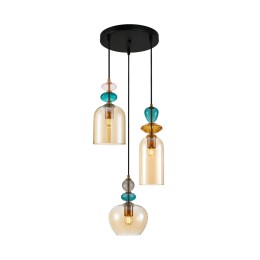 Italux PND-30263-3A-BRO-AMB Pendel-Kronleuchter Busco E27
