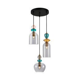 Italux PND-30263-3A-BRO-SG Pendel-Kronleuchter Busco E27