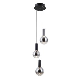 Italux PND-34378-3S-BK LED Pendel-Kronleuchter Strela | 15W LED | 1188lm | 3000K