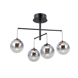 Italux PND-34381-4-BK LED Pendel-Kronleuchter Velada | 20W LED | 1810lm | 3000K