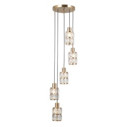 Italux PND-40668-5-HBR Pendel-Kronleuchter Alma E27
