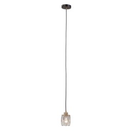 Italux PND-40813-1-BK-HBR Pendel-Kronleuchter Torno E14