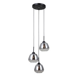 Italux PND-40824-3-BK Pendel-Kronleuchter Felis E27