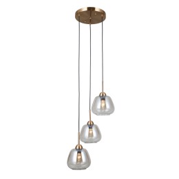 Italux PND-40824-3-GD Pendel-Kronleuchter Felis E27