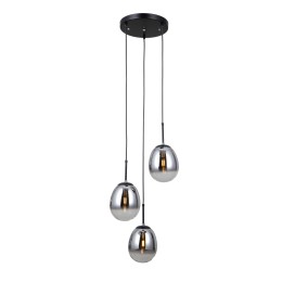 Italux PND-40825-3-BK Pendel-Kronleuchter Meolo E14