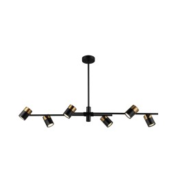 Italux PND-58892-6-BK-BRO Pendel-Kronleuchter Elice GU10