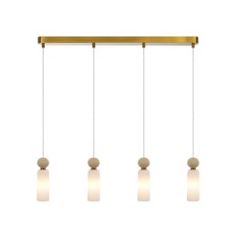 Italux PND-95331-4-BRSS Pendel-Kronleuchter Santos G9
