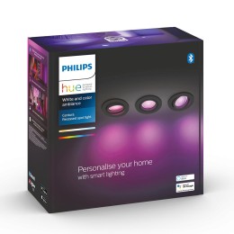 Philips Hue 8720169318977 LED Set von Einbauleuchten Centura | 3x4,2W GU10 | 3x350lm | 2000-6500 R