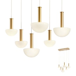 Redo 01-2476 Pendel-Kronleuchter LUMIEN G9