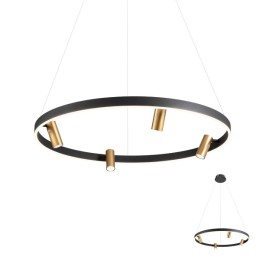 Redo 01-2493 LED Pendel-Kronleuchter SUMMIT | 36+18W integrierte LED-Quelle | 3180lm | 3000K